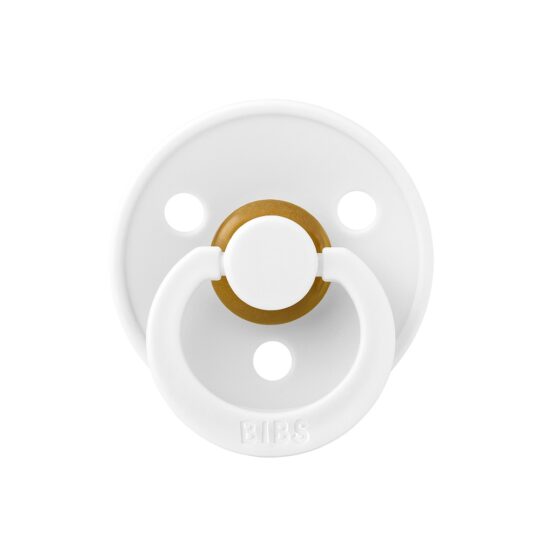 Соска-пустышка BIBS Colour Latex White 6-18 меcяцев