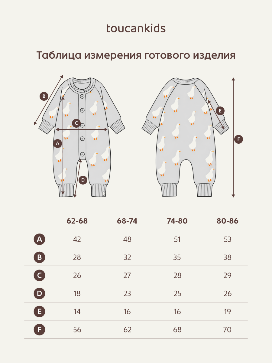 Вязаный комбинезон Toucankids (Гуси) р-ры 68-74, 74-80 — изображение 17